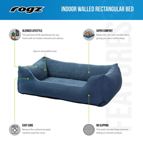 Rogz Indoor Walled Bed