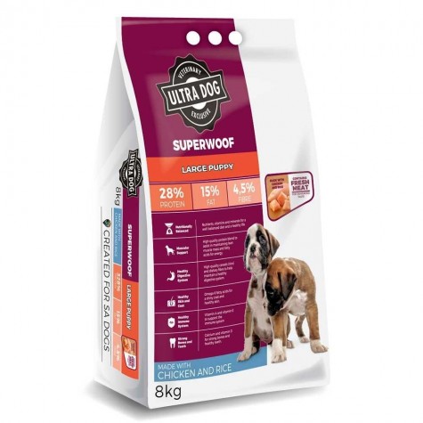 Ultra Dog Superwoof  Large Puppy Dry Dog Food Chicken Flavour