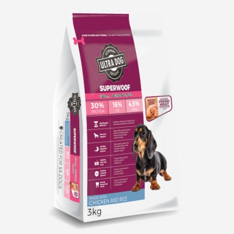 Ultra Dog Superwoof  Small-Medium Puppy Dry Dog Food Chicken Flavour