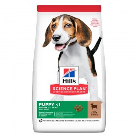 Hill's Science Plan Puppy Medium Dry Dog Food  Lamb and Rice Flavour 