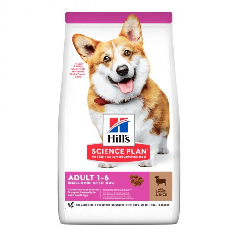 Hill's Science Plan Adult Small and Mini Dry Dog Food Lamb and Rice Flavour 