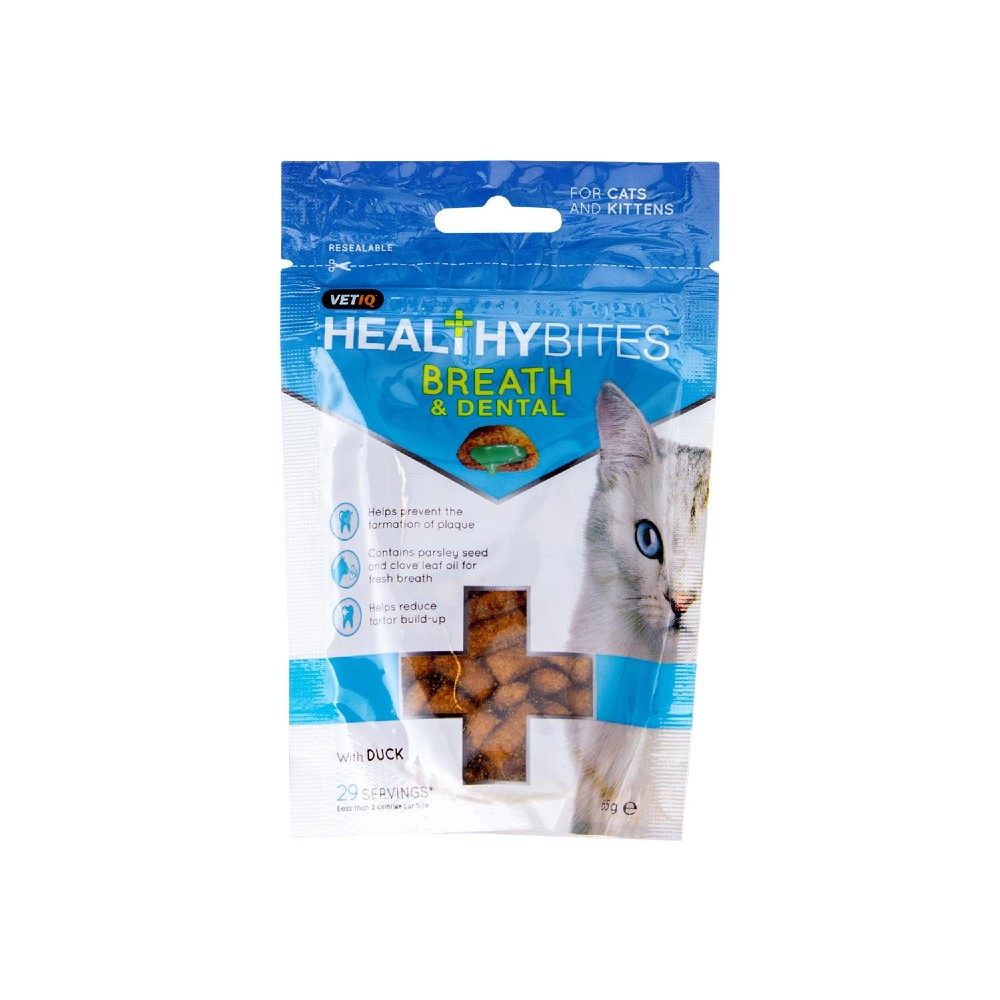 vetiq healthy bites breath and dental for cat