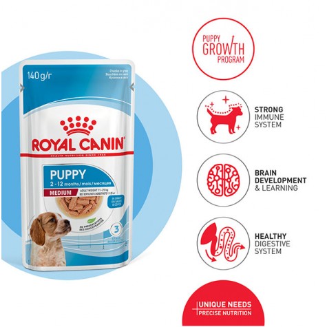 Royal Canin Medium Puppy Wet Dog Food Pouch 85g